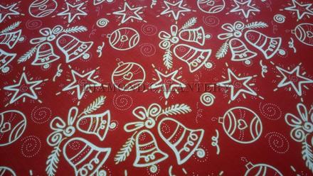 Bavlnená látky zvončeky, 