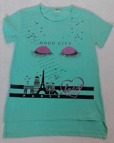 Zelené tričko s kamienkami, 170