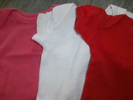Balík 3ks body s kátkym rukávom, 50–62
