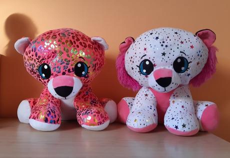 Leopard rainbow star + biely, 