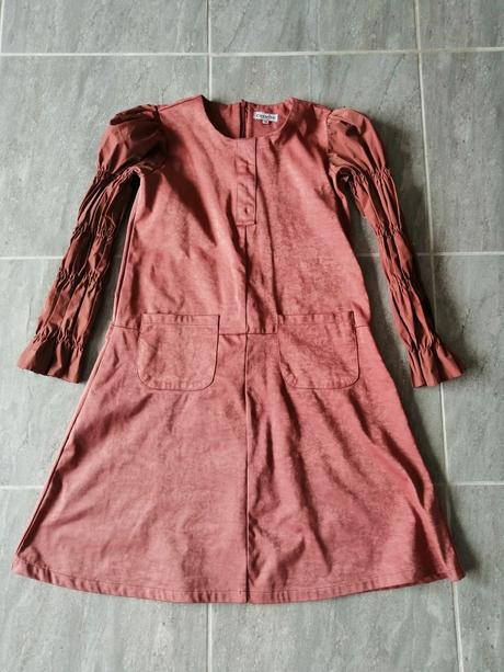 Tehlovooranžové šaty chemise, v42, 42