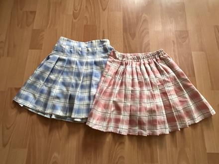Dievčenské kárované sukne, 140