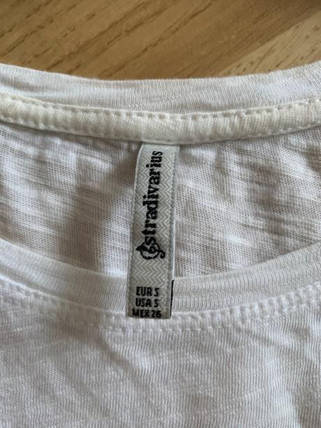 Biele tričko, stradivarius,s