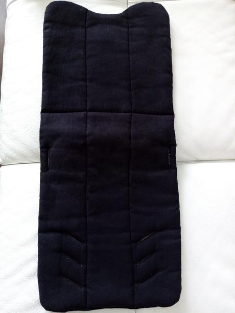 Vložka do kočíka čierna, 