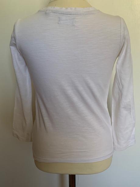 Next biele tričko s dlhým rukávom, next,110