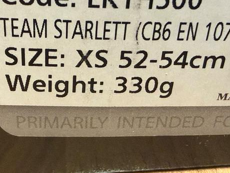 Prilba lange 52-54cm, s