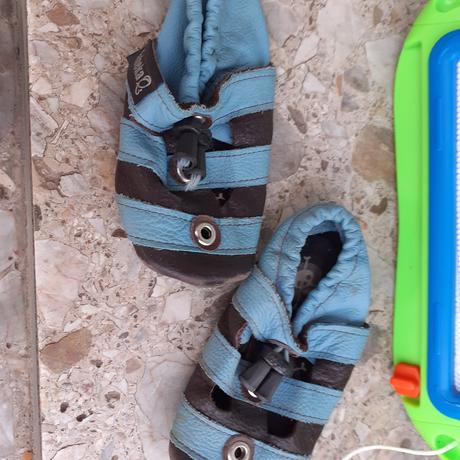 Kožené barefoot capačky rebeqaq, 26