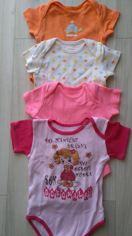 4x veselé body veľ 68, f&f,68