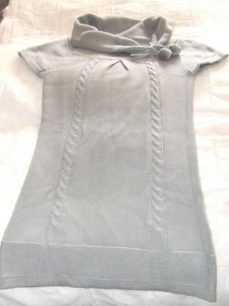 Šedé úpletové šatečky - nenosené, m