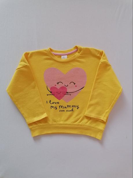 Mikina "i love my mummy sooo much", h&m,98