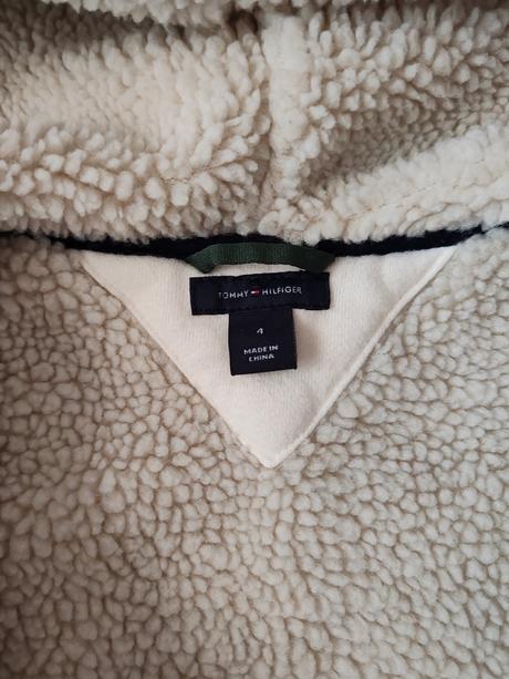 Tommy hilfiger zateplená mikinová bunda, tommy hilfiger,104
