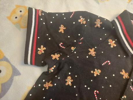 Vianočné tričko s perníčkami zn.matalan veľ.80-92, 86