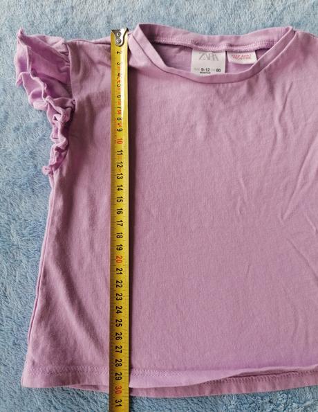 Fialkove tričko s volanom, zara,80
