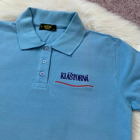 Bledomodrá polokošeľa, s