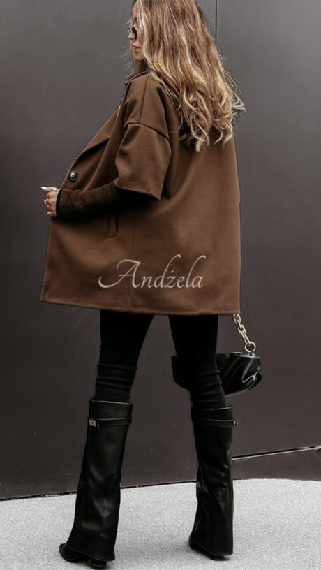 Čokoládový prechodný kabátik andzela, 