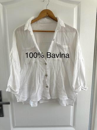 Biela mušelínová košeľa,