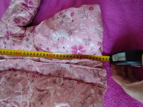 Teplá zimná predĺžená bundička, 98