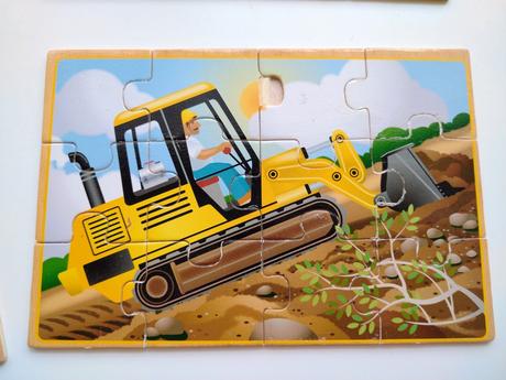 Drevené puzzle 4 v 1, 