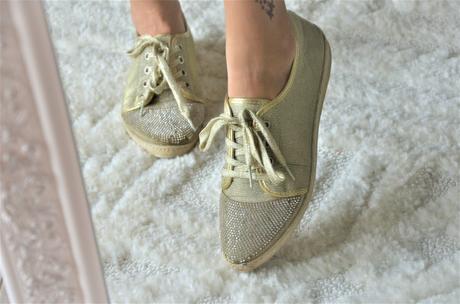 Zlaté vykamienkované tenisky-39, 39