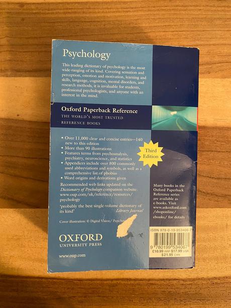 A dictionary of psychology - colman andrews, 