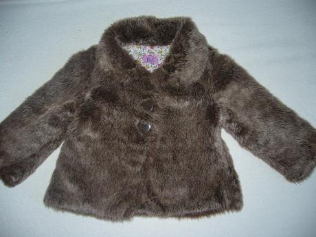 Kožušinový kabátik, f&f,80
