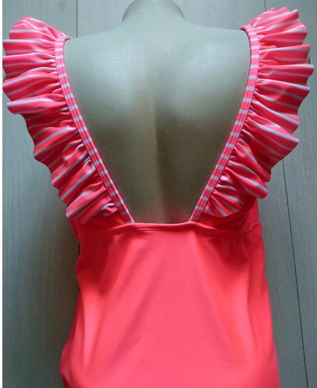 Jednodielne neónové dámske plavky janina, v. xxl, xl / xxl