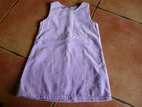 Fialové sametové šaty, next,92