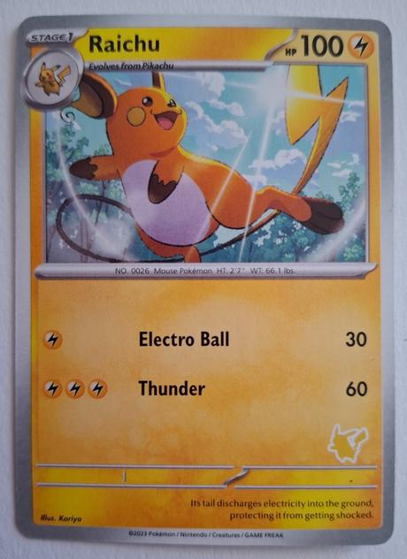 Pokémon karta raichu,