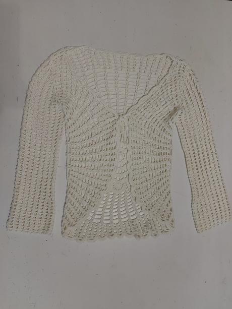 Háčkovaný sveter, xs