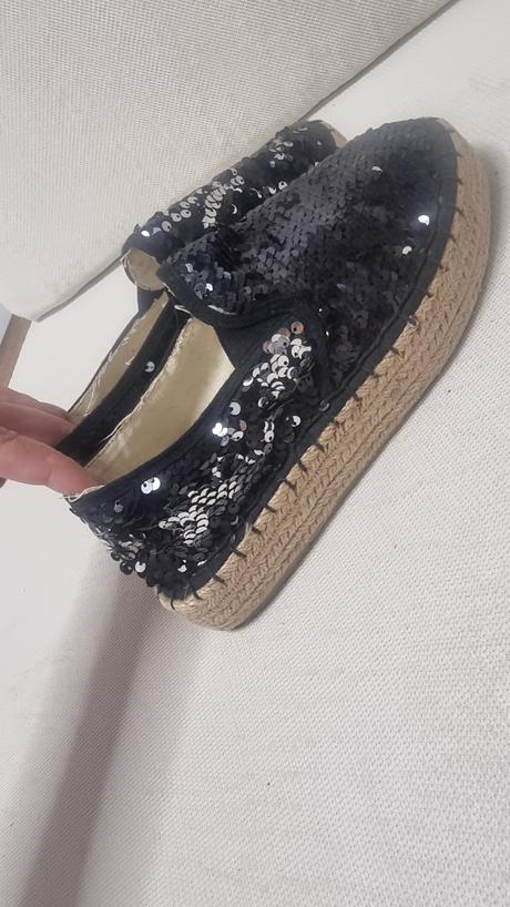 Cierne espadrillky, 37