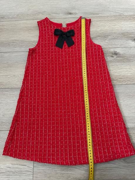 Šaty z buklé džerseja mašľa h&m 122/128, h&m,128