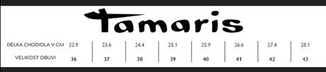 Tamaris pohodlné celokožené lodičky v38, tamaris,38