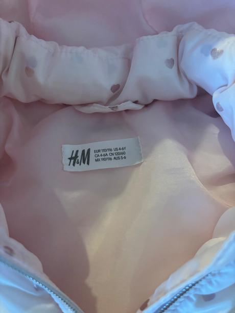 Dievcenska tepla vesta, h&m,116