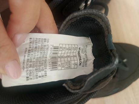 Pánska nepremokavá turistická obuv, quechua,41