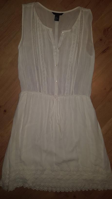 Biele folkové šaty, 40, h&m,40