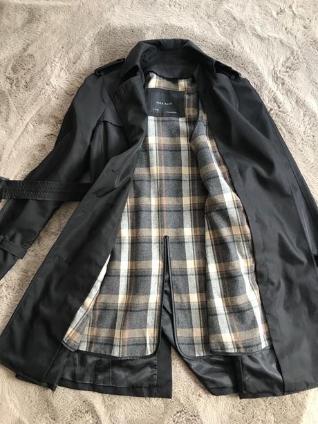Stylovy trenckot s odnimatelnou podsivkou, zara,36
