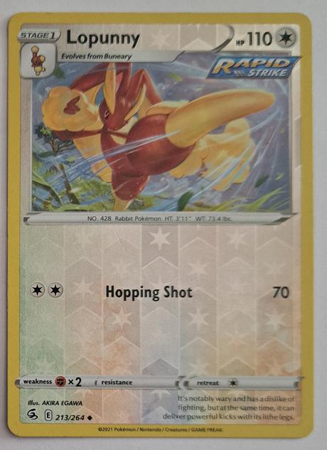 Pokémon karty "fusion strike" (10),