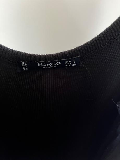 Jednoduché vrubkové šaty na ramienka - mango, mango,s