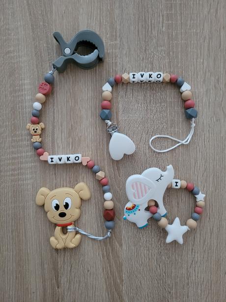 Retiazky na cumlík a hryzadielka, 