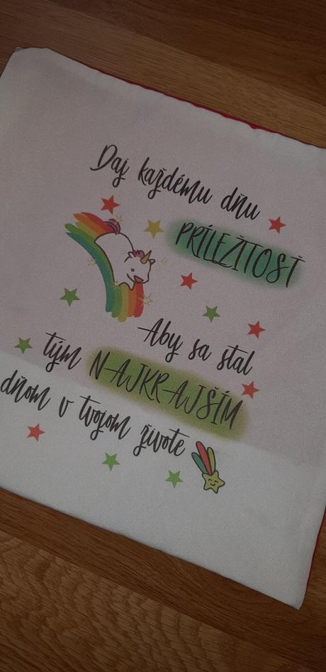 Obliečka na vankúš s citátom, 