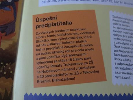 Časopis slniečko - 10 čísel,