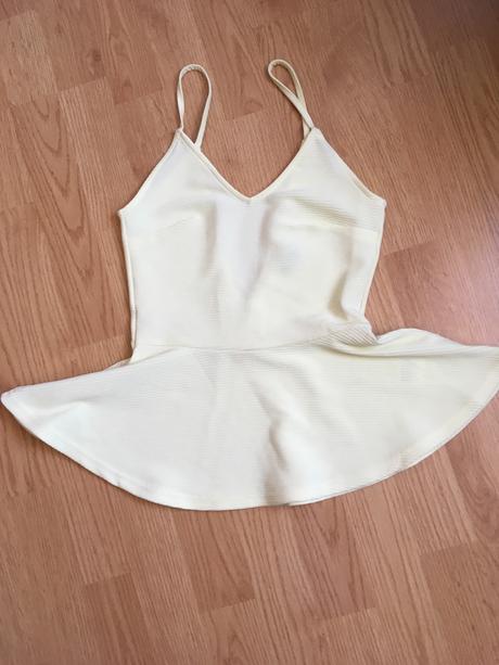 Banánový top, h&m,xs