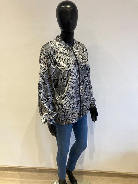 Dámska bombera bunda hadí vzor, xl