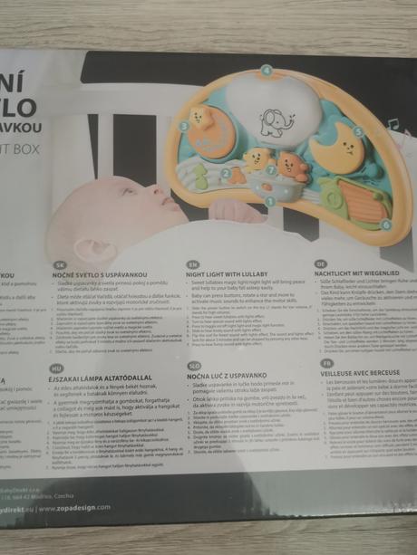 Zopa nočné svetlo s uspávankami, zopa