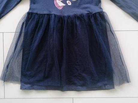 Tmavomodré šaty pre dievčatá 128, sinsay,128