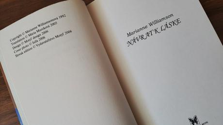 Kniha návrat k láske, 