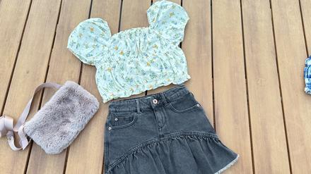 Nariasený kvetinový top zara 152, zara,152