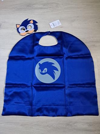 Sonic maska+ plášť,