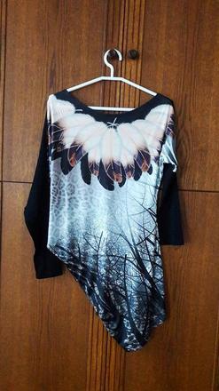 Luxusné pierkové tričko,