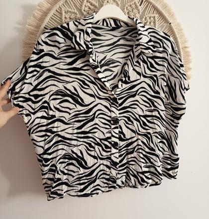 Kratšia oversize košeľa, h&m,m